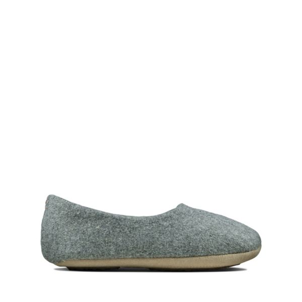 Clarks Girls Cozily Soft Canvas Light Grey | USA-9724165